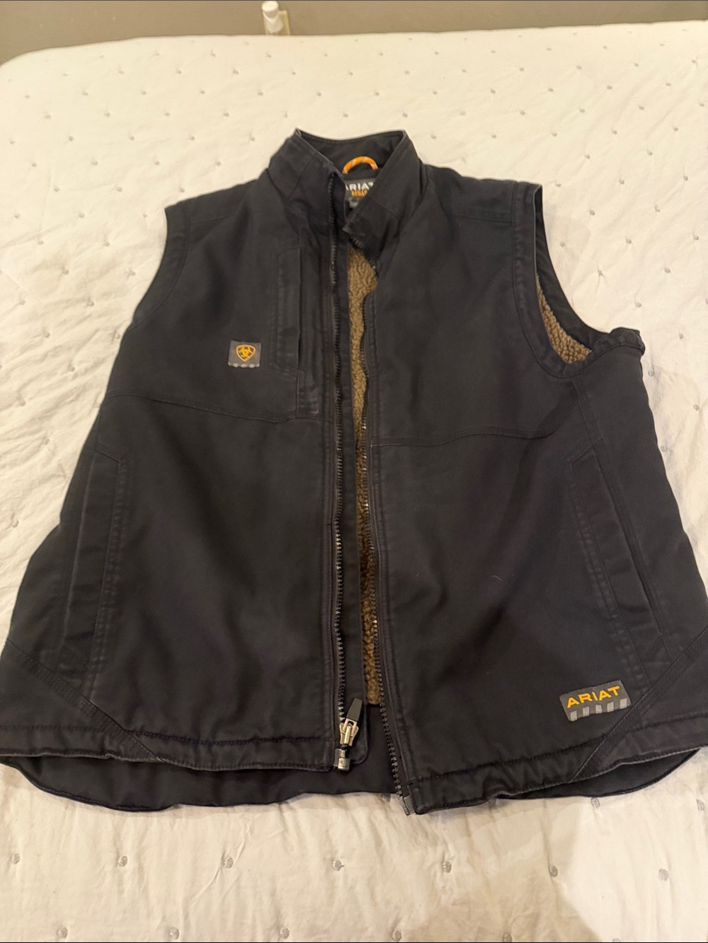 Ariat Black Kids Sherpa-Lined Vest
